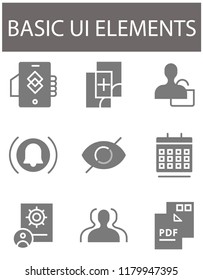 Basic commercial and business icons