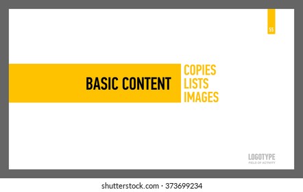 Basic Content Presentation Slide