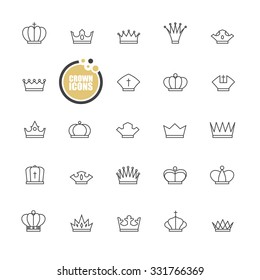 basic Crown icons design