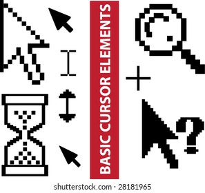 basic cursor elements for web and mobile applications