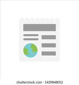 Basic, Document, Globe, Ui  Flat Color Icon. Vector icon banner Template