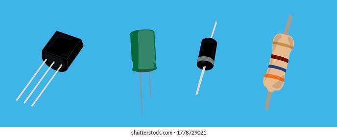 basic electronic components used in circuit boards 