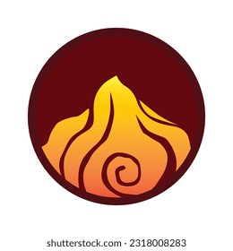 basic fire element vector illustration