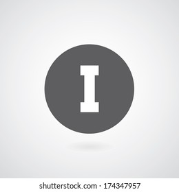 basic font for letter I