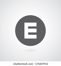 basic font for letter E