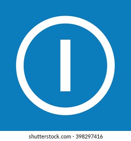 Basic font for letter I icon Illustration design