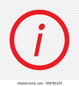 Basic font letter i icon Illustration design
