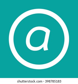 Basic font letter a icon Illustration design
