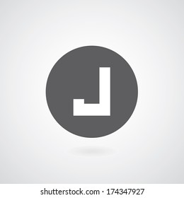 basic font for letter J