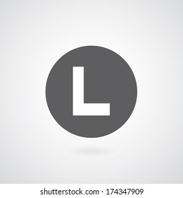 basic font for letter L