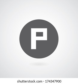 basic font for letter P