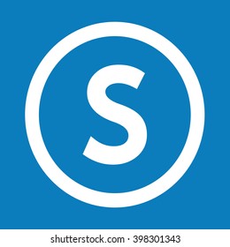 Basic font letter S icon Illustration design