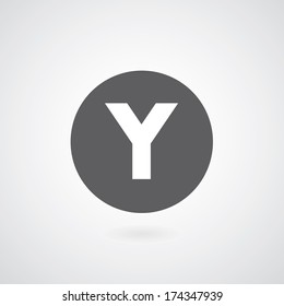 basic font for letter Y