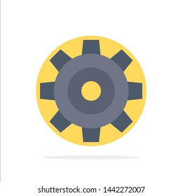 Basic, General, Job, Setting, Universal Abstract Circle Background Flat color Icon