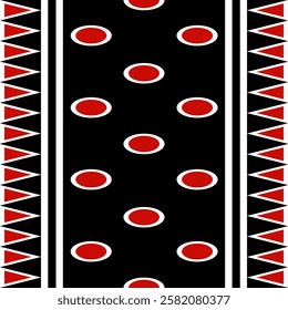 Basic geometric with circle, triangle, rectangle. Vector and seamless. For clothes, card, backdrop, art decoration. 