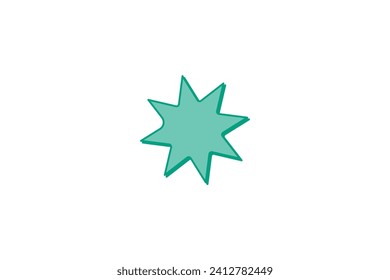 Basic Graphic Flat Sticker Design