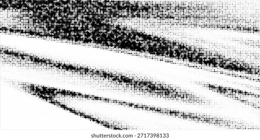 Básico grunge sucio fondo de textura ondulada de semitono negro. arte de puntos negros sucios