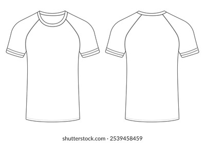 Basic half sleeve T shirt design vector illustration template design