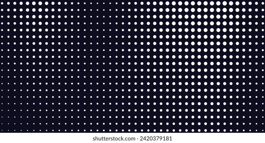 Basic halftone dots effect in black and white color. Halftone effect. Dot halftone. Black white halftone.Background with monochrome dotted texture. Polka dot pattern template. Background with modern
