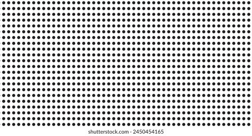 Basic halftone dots effect in black and white color. Halftone effect. Dot halftone. Black white halftone.Background with monochrome dotted texture. Polka dot pattern 