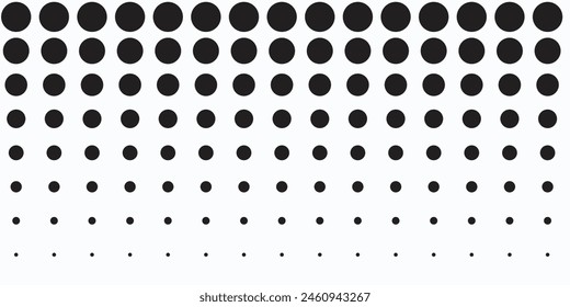 Basic halftone dots effect in black and white color. Halftone effect. Dot halftone. Black white halftone.Background with monochrome dotted texture.