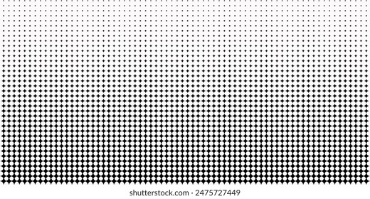 Basic halftone dots effect in black and white color. Halftone effect. Dot halftone. Black white halftone.Background with monochrome dotted texture. Polka dot pattern