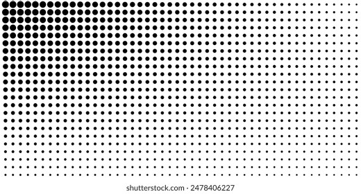 Basic halftone dots effect in black and white color. Halftone effect. Dot halftone. Black white halftone.Background with monochrome dotted texture. Polka dot pattern template. polka arts