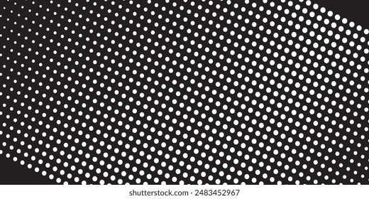 Basic halftone dots effect in black and white color. Halftone effect. Dot halftone. Black white halftone.Background with monochrome dotted texture. Polka dot pattern template.