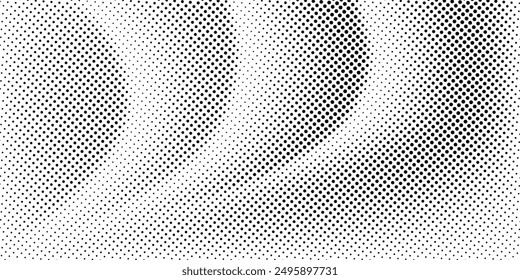 Basic halftone dots effect in black and white color. Halftone effect. Dot halftone. Black white halftone.Background with monochrome dotted texture. Polka dot pattern template. circle dot