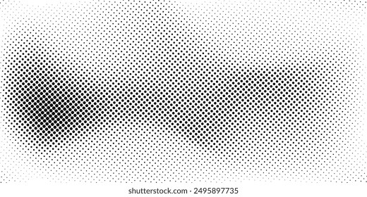 Basic halftone dots effect in black and white color. Halftone effect. Dot halftone. Black white halftone.Background with monochrome dotted texture. Polka dot pattern template. circle dot