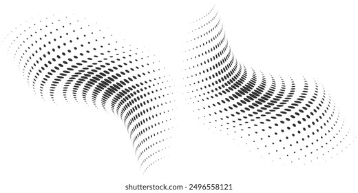 Basic halftone dots effect in black and white color. Halftone effect. Dot halftone. Black white halftone.Background with monochrome dotted texture. Polka dot pattern template. Background with black