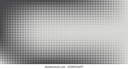 Basic halftone dots effect in black and white color. Halftone effect. Dot halftone. Black white halftone.Background with monochrome dotted texture.