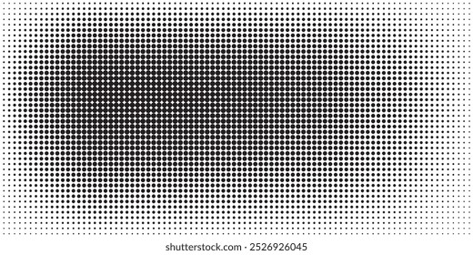 Basic halftone dots effect in black and white color. Halftone effect. Dot halftone. Black white halftone.Background with monochrome dotted