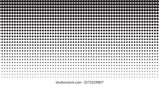 Basic halftone dots effect in black and white color. Halftone effect. Dot halftone. Black white halftone.Background with monochrome dotted