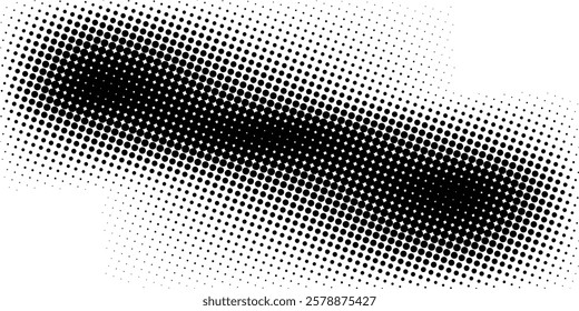 Basic halftone dots effect in black and white color. Halftone effect. Dot halftone. Black white halftone.Background with monochrome dotted texture. 