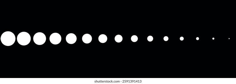 Basic halftone dots effect in black and white color. Halftone effect. Dot halftone. Black white halftone. MODERN
