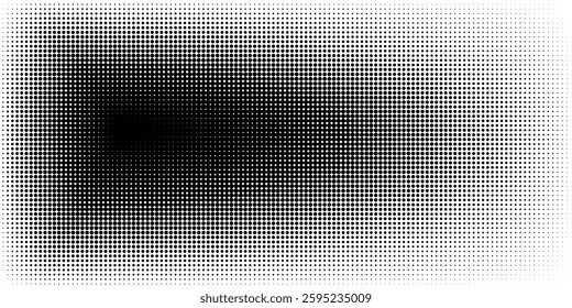 Basic halftone dots effect in black and white color. Halftone effect. Dot halftone. Black white halftone.Background with monochrome dotted