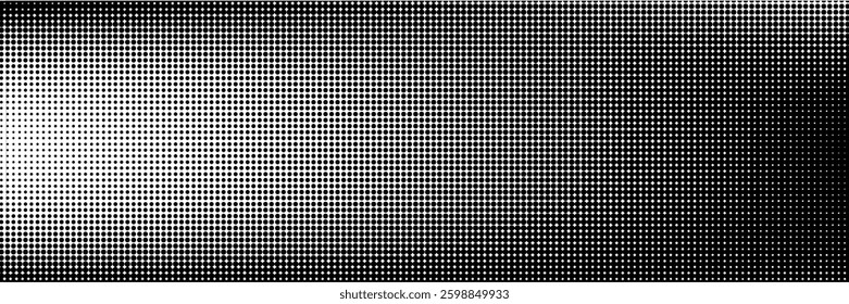 Basic halftone dots effect in black and white color. Halftone effect. Halftone dots. Black white halftone.Background with monochrome dotted
