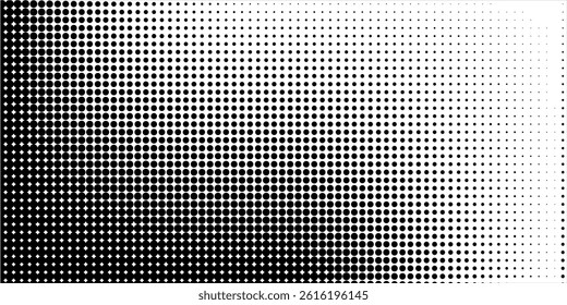 Basic halftone dots effect in black and white color. Halftone effect. Dot halftone. Black white halftone.Background with monochrome dotted modern.art