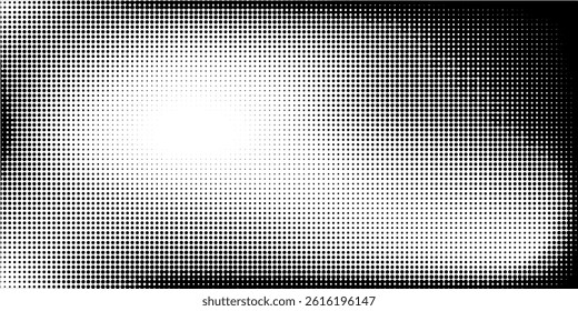 Basic halftone dots effect in black and white color. Halftone effect. Dot halftone. Black white halftone.Background with monochrome dotted modern.art