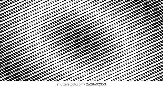 Basic halftone dots effect in Black and White color. Halftone effect. Dot halftone. Black and White  halftone.Background with monochrome dotted texture. Polka dot pattern