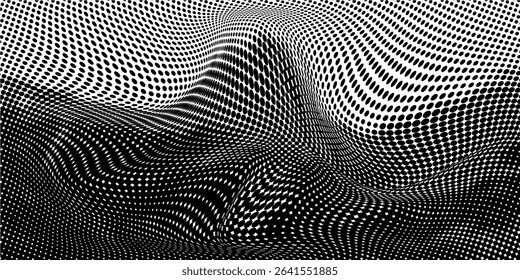 Basic halftone dots effect in black and white color. Halftone effect. Dot halftone. Black white halftone.Background with monochrome dotted texture.