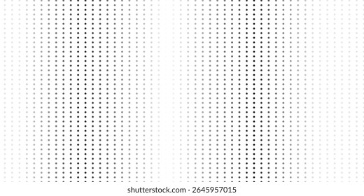 Basic halftone dots effect in black and white color. Halftone effect. Dot halftone. Black white halftone.Background with monochrome dotted texture. Polka dot pattern