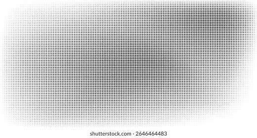 Basic halftone dots effect in black and white color. Halftone effect. Dot halftone. Black white halftone.Background with monochrome dotted texture. Polka dot pattern