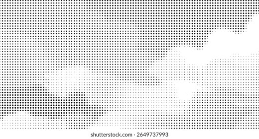 Basic halftone dots effect in black and white color. Halftone effect. Dot halftone. Black white halftone.Background with monochrome dotted texture. 
