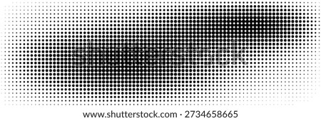 Basic halftone dots effect in black and white color. Halftone effect. Dot halftone. Black white halftone.Background with monochrome dotted texture. Polka dot pattern