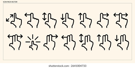
Basic Hand Gesture Touch Screen Interface Icons for Mobile and Tablet Applications