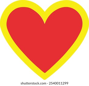 Basic Heart Flat Vector icon
