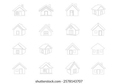 A basic house icon with a triangular roof and a square base