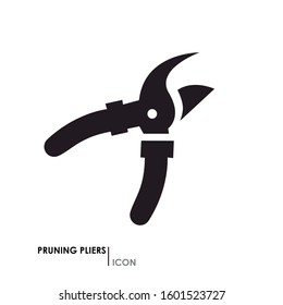 Basic icon of pruning tongs. Gardening icon.